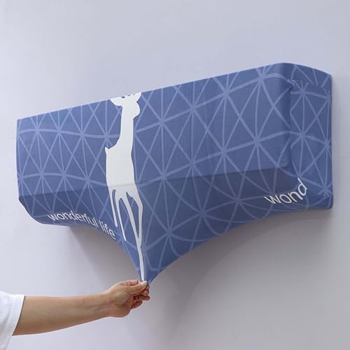 Klimaanlage Staubdicht Abdeckung, Indoor Wandklimaanlage Staubschutzhülle Elastisches All-Inclusive Abdeckung Staubdicht Klimaanlagenabdeckung Waschbar Klimaanlage Staubdicht Abdeckung, Indoor Wandklimaanlage Staubschutzhülle Elastisches All-Inclusive Abdeckung Staubdicht Klimaanlagenabdeckung Waschbar von BUNQQF