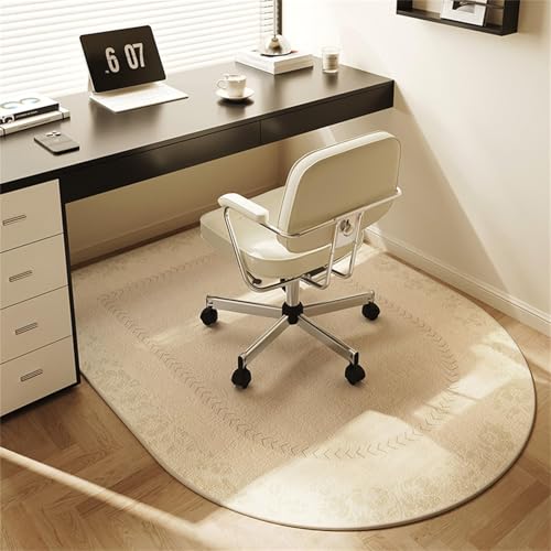 Schreibtisch Bodenschutzmatte 120 * 80cm Bürostuhl Unterlage Diverse Größen Schreibtischstuhl Unterlage Kratzfest rutschfest Bodenschutzmatte, für Büro Hartböden von BUNQQF