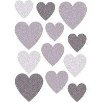 Wandsticker Herzen grau - Buokids Wandsticker Herzen grau - Buokids von BUOKIDS