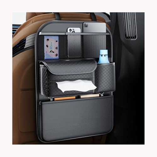 BUQOCV 2X Autositz Organizer, für BMW X2 2018-2023 Auto Rückenlehne Schutz Unterstützung Multi Pocket Organisator,D von BUQOCV