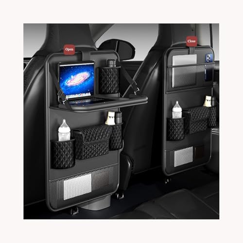 BUQOCV 2X Autositz Organizer, für BMW X6 2008-2014 Auto Rückenlehne Schutz Unterstützung Multi Pocket Organisator,E von BUQOCV