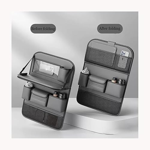BUQOCV 2X Autositz Organizer, für Citroen C1 2018-2023 Auto Rückenlehne Schutz Unterstützung Multi Pocket Organisator,A von BUQOCV