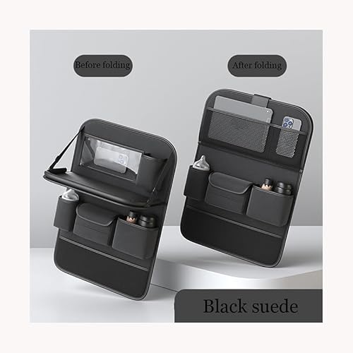 BUQOCV 2X Autositz Organizer, für Citroen C1 2018-2023 Auto Rückenlehne Schutz Unterstützung Multi Pocket Organisator,E von BUQOCV