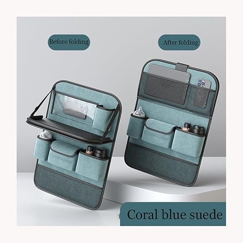 BUQOCV 2X Autositz Organizer, für Citroen C1 2018-2023 Auto Rückenlehne Schutz Unterstützung Multi Pocket Organisator,H von BUQOCV