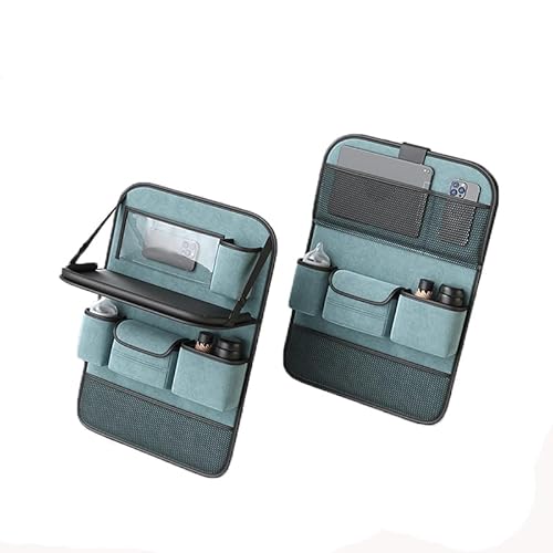 BUQOCV 2X Autositz Organizer, für Citroen C2 2003-2009 Auto Rückenlehne Schutz Unterstützung Multi Pocket Organisator,H von BUQOCV