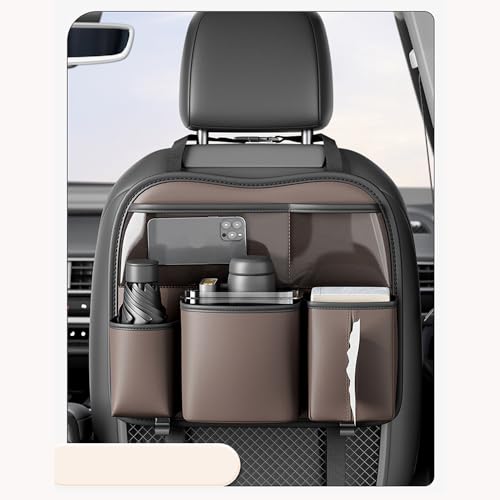 BUQOCV 2X Autositz Organizer, für Citroen C4 Cactus I 2014 2005-2009 Auto Rückenlehne Schutz Unterstützung Multi Pocket Organisator,C von BUQOCV
