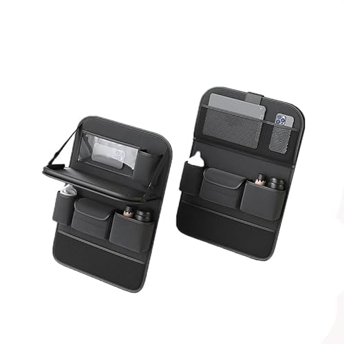 BUQOCV 2X Autositz Organizer, für Citroen C5 aircross 2017-2023 Auto Rückenlehne Schutz Unterstützung Multi Pocket Organisator,B von BUQOCV