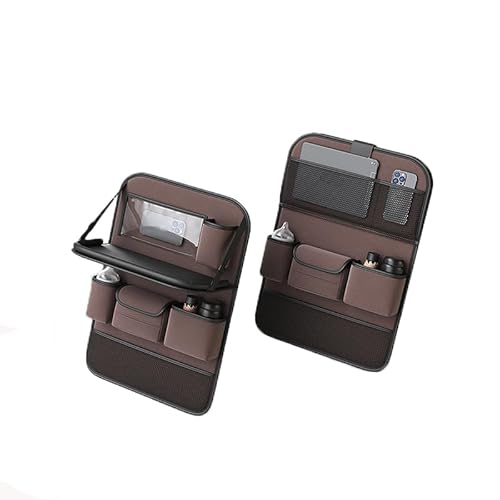 BUQOCV 2X Autositz Organizer, für Citroen C5 aircross 2017-2023 Auto Rückenlehne Schutz Unterstützung Multi Pocket Organisator,E von BUQOCV