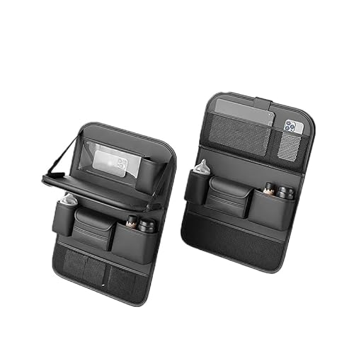 BUQOCV 2X Autositz Organizer, für Citroen C5 aircross 2017-2023 Auto Rückenlehne Schutz Unterstützung Multi Pocket Organisator,G von BUQOCV