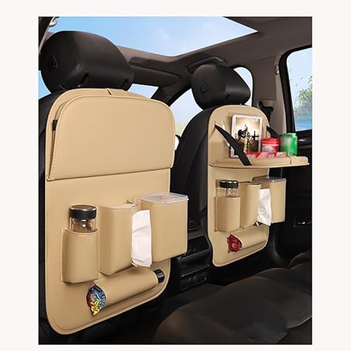 BUQOCV 2X Autositz Organizer, für Citroen DS3 DS4 DS5 DS6 DS 7 Crossback/DS7 DS9 Auto Rückenlehne Schutz Unterstützung Multi Pocket Organisator,C von BUQOCV