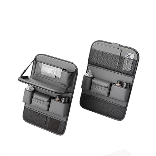 BUQOCV 2X Autositz Organizer, für Dacia Duster 2 2018-2024 Auto Rückenlehne Schutz Unterstützung Multi Pocket Organisator,C von BUQOCV