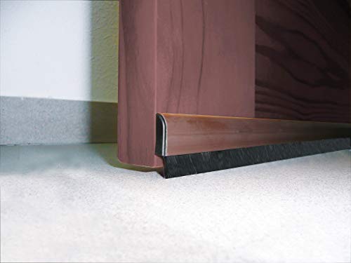 Zugluftstopper aus PVC, verstellbar, 98 cm, Braun Zugluftstopper aus PVC, verstellbar, 98 cm, Braun von BURCASA