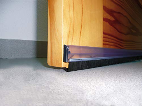 Zugluftstopper aus PVC, verstellbar, 98 cm, transparent Zugluftstopper aus PVC, verstellbar, 98 cm, transparent von BURCASA