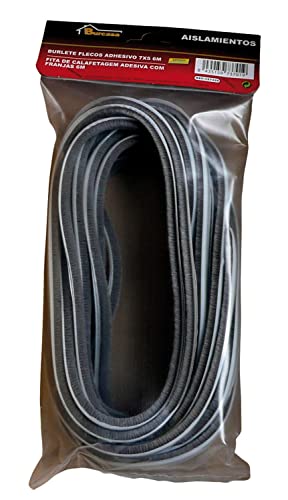 Fleece-Dichtungsstreifen, selbstklebend, 07 x 0,05-6 m, Grau Fleece-Dichtungsstreifen, selbstklebend, 07 x 0,05-6 m, Grau von BURCASA
