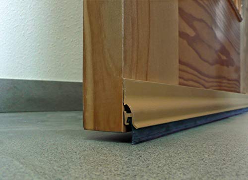 Zugluftstopper aus Aluminium, selbstklebend, 1,05 m, Gold Zugluftstopper aus Aluminium, selbstklebend, 1,05 m, Gold von BURCASA
