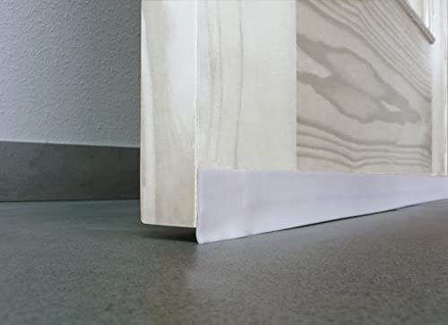 BURCASA Zugluftstopper PVC 1 m weiß von BURCASA