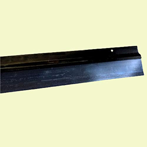Zugluftstopper aus Aluminium, 250 (2 x 1,25 m), Schwarz von BURCASA