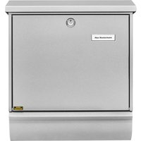Briefkasten + Box COMFORT-SET 91300 SI Farbe silber von BURG WACHTER