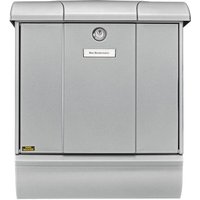 Briefkasten + Box OLYMP-SET 91600 SI Farbe silber von BURG WACHTER