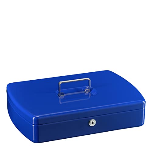 Burg-Wächter Geldkassette abschließbar mit Schlüssel und Hartgeldeinsatz, Stahlblech, Office 2307, Blau Burg-Wächter Geldkassette abschließbar mit Schlüssel und Hartgeldeinsatz, Stahlblech, Office 2307, Blau von BURG-WÄCHTER