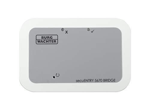 BURG-WÄCHTER secuENTRY Bridge 5670, Türöffnung und -schließung aus der Ferne via KeyApp, WLAN, Bluetooth-Signal, für alle secuENTRY Türschlösser BURG-WÄCHTER secuENTRY Bridge 5670, Türöffnung und -schließung aus der Ferne via KeyApp, WLAN, Bluetooth-Signal, für alle secuENTRY Türschlösser von BURG-WÄCHTER