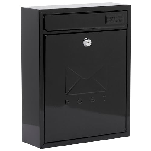 Burg-Wächter COMPACT Post Box Black Kompakter Briefkasten, schwarz, MB05BK, 26x33x9cm von BURG-WÄCHTER