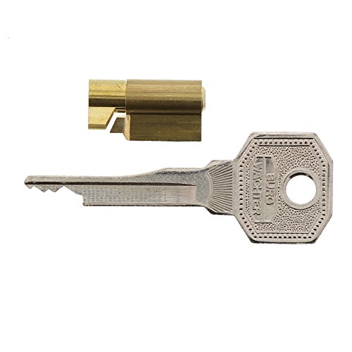Burg Wächter ME/2 SB Schlüssellochsperrer für Möbeleinsteckschlösser, Möbeltürsicherung, Inkl. 2 Schlüssel, Gold, Zylinder-Durchmesser: 6 mm von BURG-WÄCHTER