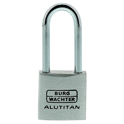Burg-Wächter Vorhangschloss, Vorhängeschloss mit Schlüssel, Duo Set, 3,7 mm Bügelstärke, massives Aluminiumschloss, Innenwerk rostfrei, Gehärtet, Alutitan Duo 770 HB 20 26 SB Burg-Wächter Vorhangschloss, Vorhängeschloss mit Schlüssel, Duo Set, 3,7 mm Bügelstärke, massives Aluminiumschloss, Innenwerk rostfrei, Gehärtet, Alutitan Duo 770 HB 20 26 SB von BURG-WÄCHTER