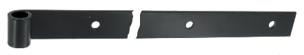 BURGAUD PDA46024 Gerades Band – quadratische Spitze gebohrt – Epoxidharz schwarz – Höhe: 40 mm x Dicke 6 mm – Ø 14 mm – Länge: 500 mm von BURGAUD