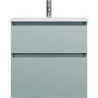 Lin20 Mineralguss-Waschtisch Weiß Glänzend inklusive - Burgbad von BURGBAD