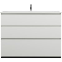 Lin20 Mineralguss-Waschtisch Weiß Glänzend inklusive - Burgbad Lin20 Mineralguss-Waschtisch Weiß Glänzend inklusive - Burgbad von BURGBAD