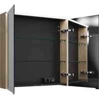 burgbad Eqio Spiegelschrank mit LED-Aufsatzleuchte, 2-türig, von BURGBAD