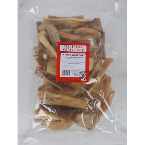 12x 1kg Super Sprint Knabberstangen Rinderkopfhaut Hundefutter Leckerlis für Hunde 12kg 12x 1kg Super Sprint Knabberstangen Rinderkopfhaut Hundefutter Leckerlis für Hunde 12kg von BURI
