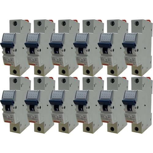 12x Gewiss Leitungsschutzschalter MT 60 | 1-polig B 32A | 230–400 V | GW92210 | Baureihe 90 MCB | 6kA/10kA Schaltvermögen | nach IEC/EN 60898-1 | für Wohnbau, Gewerbe & Industrie von BURI