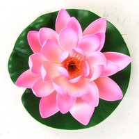 12x Künstliche Wasserlilie Schwimmende Seerose Garten Dekoration Teich Blumen von BURI