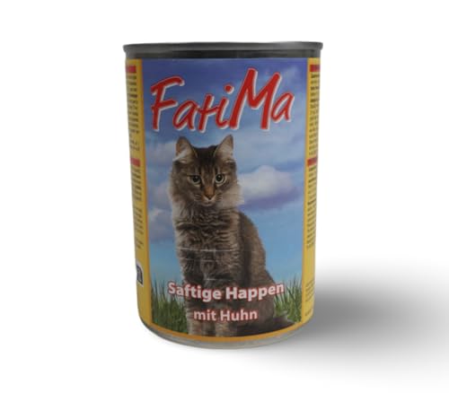 20x 400g Fatima saftige Happen mit Huhn Katzenfutter Nassfutter für Katzen Futter nass 20x 400g Fatima saftige Happen mit Huhn Katzenfutter Nassfutter für Katzen Futter nass von BURI