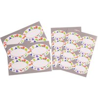 Buri - 24 Etiketten für Einmachgläser Haushaltsetiketten Aufkleber Einmachetiketten von BURI