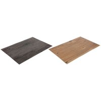 Buri - 24x Platzset 45,5x30,5cm Holzoptik Platzdeckchen Tischmatte Platzmatte Untersetzer Tischdecke Tischschutz pvc Matte von BURI