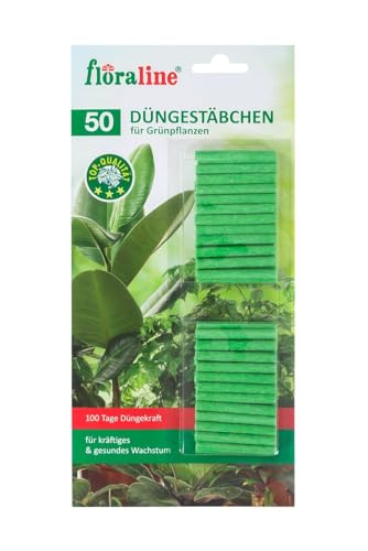 2x 50 Stück Düngestäbchen für Grünpflanzen 100 Stück Dünger Zimmerpflanzen Balkonpflanzen Pflanzendünger Blumendünger Palmendünger Grünpflanzendünger Düngerstäbchen Stäbchen Blumen Pflanzen düngen von BURI