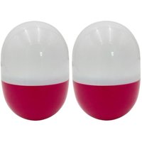 2x Dreh Dir Licht 2.0 Pink 12,5cm Nachtlicht Campinglampe Taschenlampe Leselampe von BURI