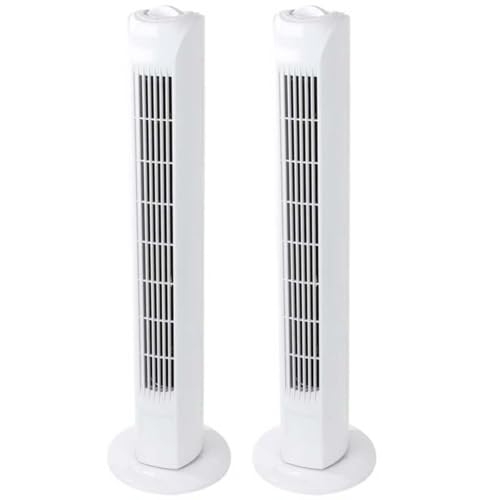 2x Turmventilator 81 cm | Standventilator mit 3 Geschwindigkeiten & 3 Modi | Oszillation & Schutzgitter | 45 W starker Säulenventilator für Büro & Zuhause 2x Turmventilator 81 cm | Standventilator mit 3 Geschwindigkeiten & 3 Modi | Oszillation & Schutzgitter | 45 W starker Säulenventilator für Büro & Zuhause von BURI