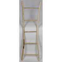 3x Holzleiter Teak Dekoration Handtuchhalter Garderobe Kleider Wand Haushalt 3x Holzleiter Teak Dekoration Handtuchhalter Garderobe Kleider Wand Haushalt von BURI