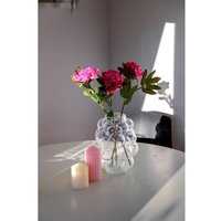 4x Buri Vasen Bubble Transparent Glas Dekoration Tisch Blumen Pflanzen Gefäß 4x Buri Vasen Bubble Transparent Glas Dekoration Tisch Blumen Pflanzen Gefäß von BURI