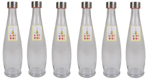 BURI 6x Glasflasche 1L mit Schraubdeckel Flasche Schraubverschluss Saft Most Flasche BURI 6x Glasflasche 1L mit Schraubdeckel Flasche Schraubverschluss Saft Most Flasche von BURI
