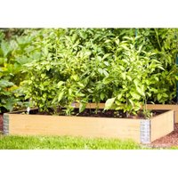 Buri - 9x Hochbeet-Rahmen 120x80cm Palettenrahmen Frühbeet Pflanzbeet Gartenbeet stapelbar von BURI
