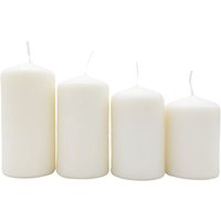 Adventskerzen weiß 4er Stumpenkerzen Weihnachtskerze Stufenkerzen Stumpen Kerze Adventskerzen weiß 4er Stumpenkerzen Weihnachtskerze Stufenkerzen Stumpen Kerze von BURI