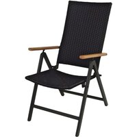 Alu-Klappsessel Serra braun oder schwarz Sessel Gartenstuhl Relax-Gartensessel von BURI