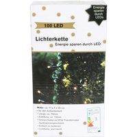 Buri - Aussen-Lichterkette mit 100 LEDs warmweiss Weihnachtsdeko Weihnachtsbeleuchtung von BURI