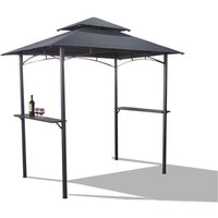 BBQ Grillpavillon Anthrazit Gartenpavillon Gartenzelt Partyzelt Überdachung von BURI