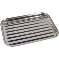 BBQ-Grillschale aus Edelstahl 35x24cm Grillzubehör Pfanne Gemüseschale Grillkorb von BURI